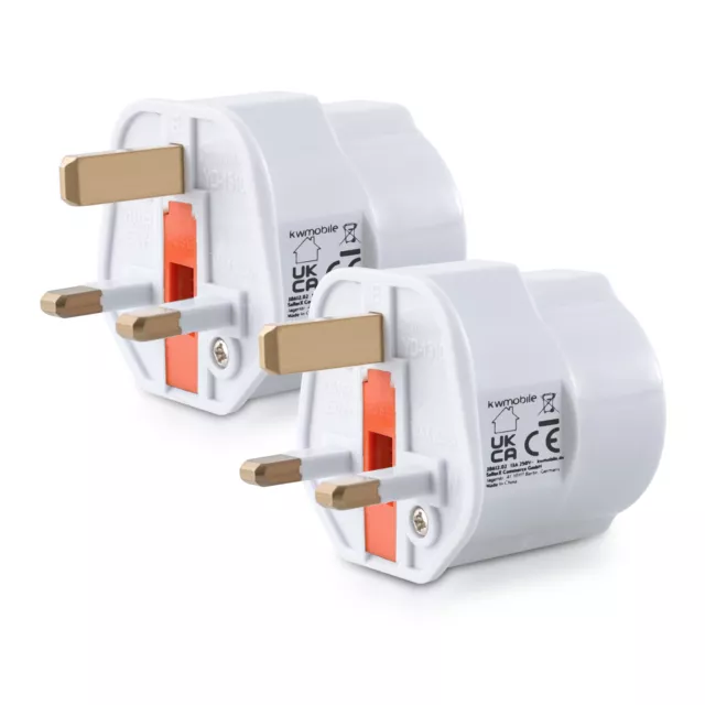 LENCENT 2X Adaptateur Prise Anglaise UK Angleterre France