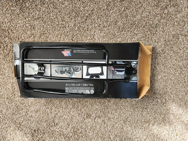 Motherwell 7" solo rack black Harley Davidson Softtail