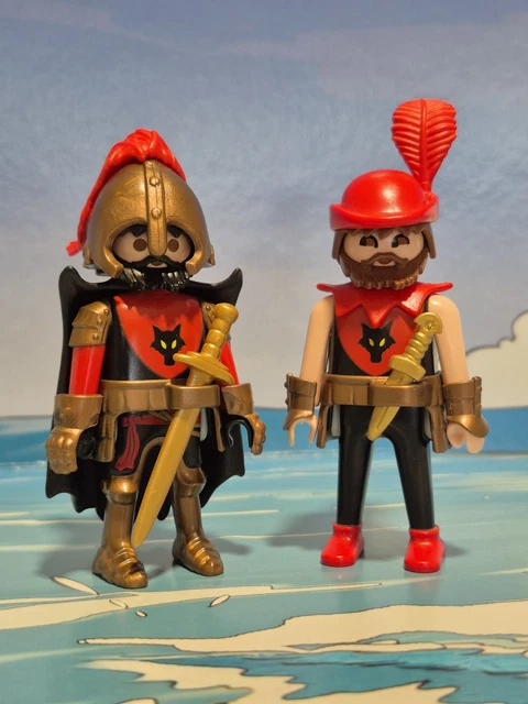Figurines Playmobil Custom Chevaliers Moyen âge Croisé – Pièces Remontées, Occasion Unique Pour Fans !