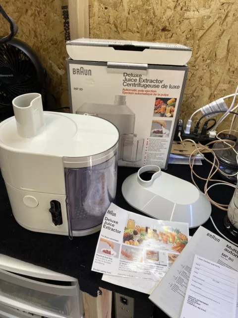 Braun Deluxe Juice Extractor MP80 Fruit Vegetable Juicer Electric NEW OPEN BOX