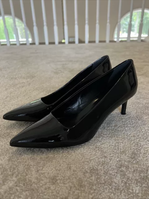 Via Spiga Bethany Black Patent Leather Heels - Size 7.5M