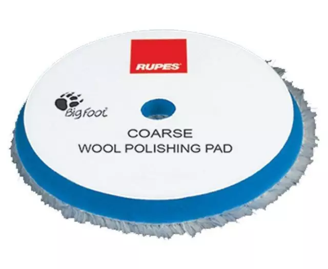 Rupes Bigfoot 150mm Coarse Blue Wool Polishing Pad 9.BW150H Hook & Loop