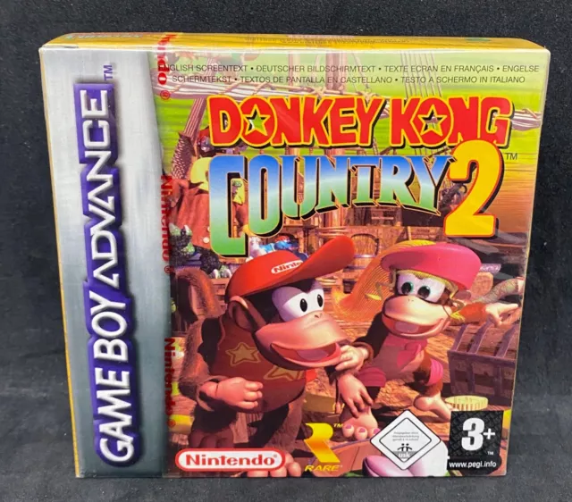 Donkey Kong Country 2 New Sealed Nintendo Gameboy Advance Red Strip Wata?Vga?