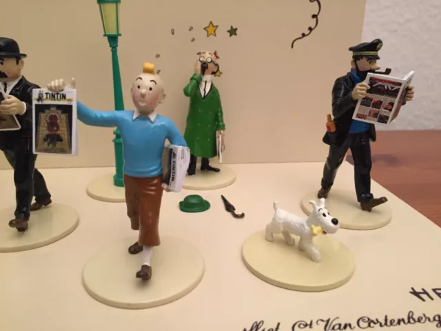 Lisez Tintin Komplett ✅ alle 5 Figuren mit Laterne, Schirm und Hut ✅ Tim+Struppi 3