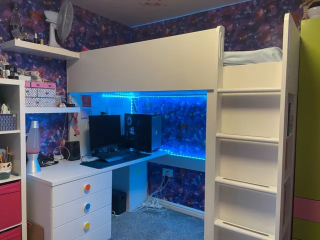 Ikea loft online bed smastad
