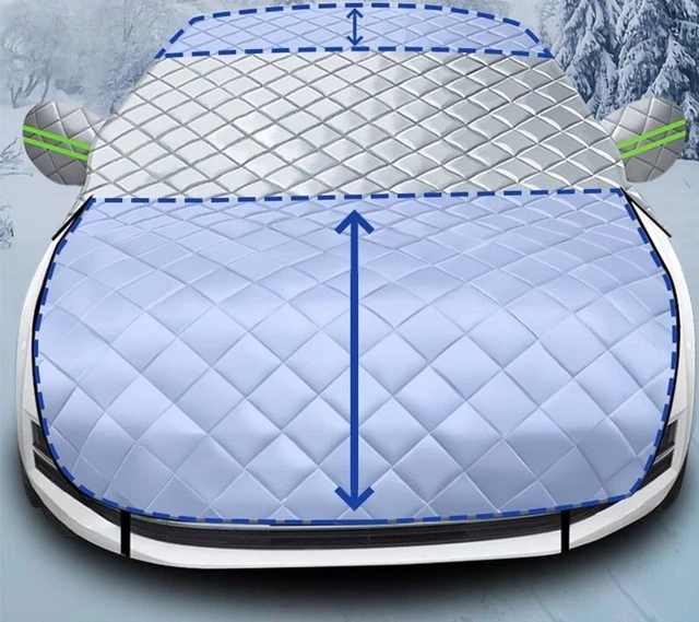 Voiture Neige Soleil Housse Windshield Capuche Protection Anti- Gel Parasol Auto