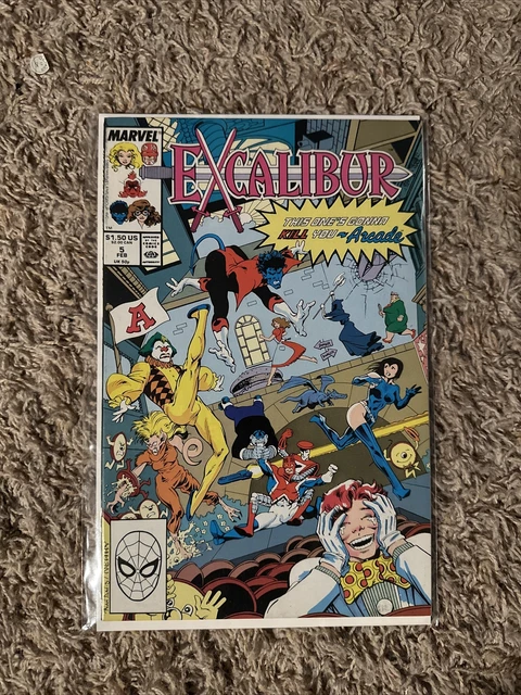Excalibur #5 Direct Market Edition ~ NEAR MINT NM ~ 1989 DC Comics