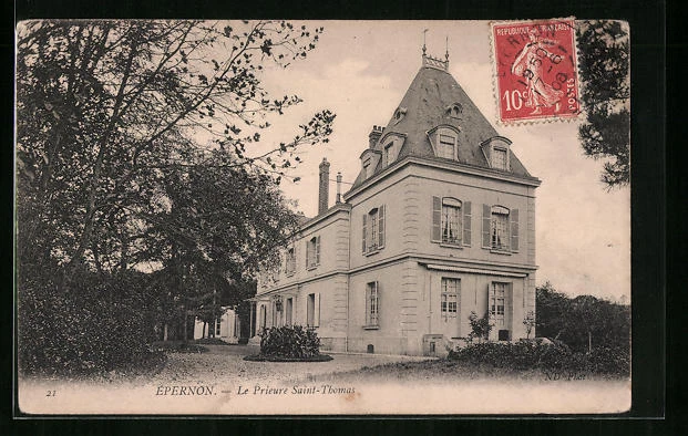 CPA Épernon, Le Prieure Saint-Thomas 1908