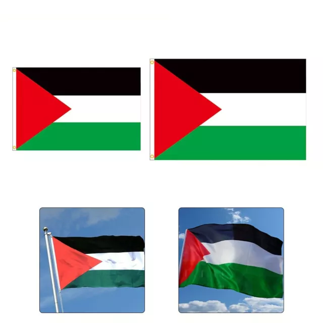 1pcs Palestine Flag Polyester 60x90cm Great for Historical Recreatments