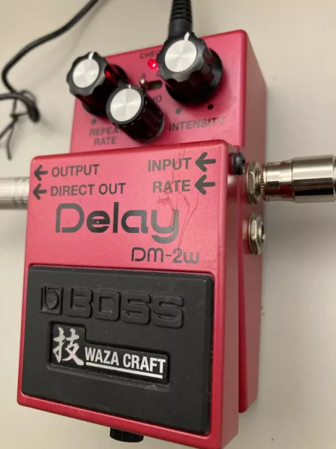 Boss DM-2W Waza Craft Analog Delay Pedal Tested Work from Japan