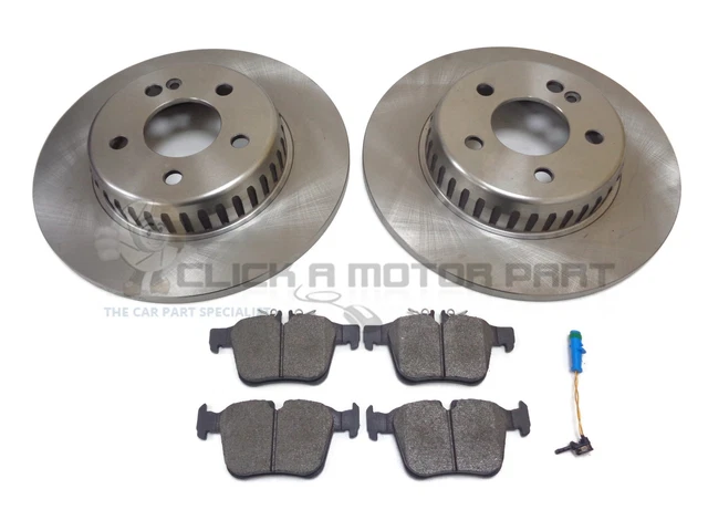 thumbnail image 2 of Pair Rear Cross Drilled Brake Discs – 300mm – For Mercedes C Class AMG – Kinetix 2 of 4