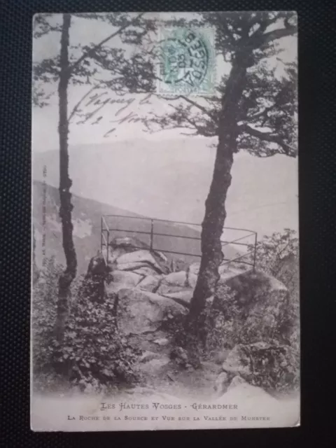 CPA 88 GERARDMER - La Roche de la Source and Munster Valley View