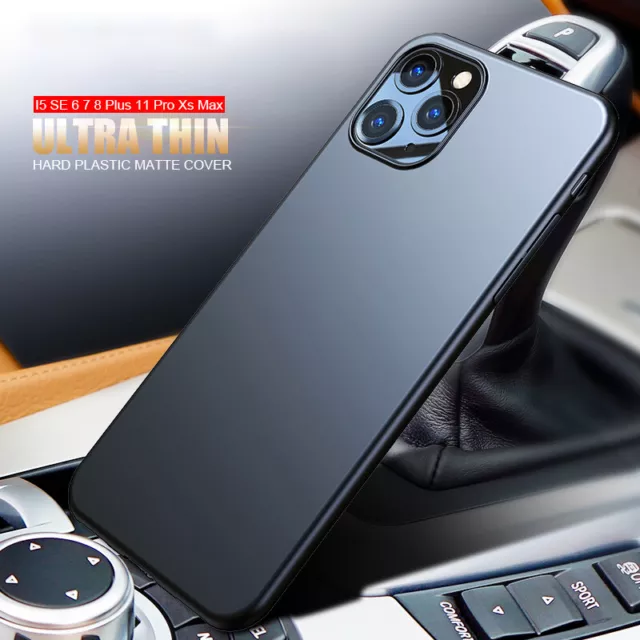 For iPhone 14 13 Pro Max 12 11 X 8 7 X XR 0.2mm Ultra thin Matte Hard Case Cover