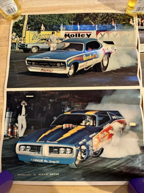 Vintage Drag racing Posters Steve Reyes Manning Graphic Arts NASCAR