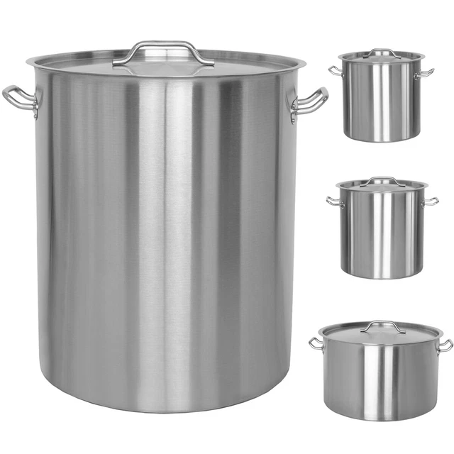 TouSuaRSi Suppentopf 70L Edelstahl - Großer Kochtopf Für Gastronomie & Großküchen