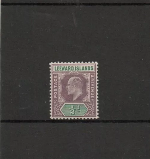 1902 Edward VII Leeward Islands SG20 1/2D purple and green - mint