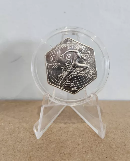 10 Euro Silber Sechskant Frankreich 2021 Bu Jo Paris 2024 ! Marianne Unter