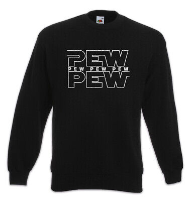 Pew Pew Sweatshirt Pullover X Red Star Wing Fun Wars Geek Nerd Gamer Gaming