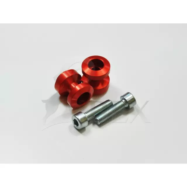 Racingadapter / Bobbins M8 Rot kompatibel mit Honda CBR 1000 RR Fireblade Bj. 04