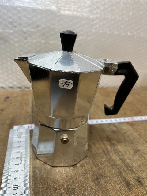 Cafetière Italienne Lacor Sienne 10 Tasses - Acier Inox 18/10, Induction, Verre Borosilicate, Finition Miroir