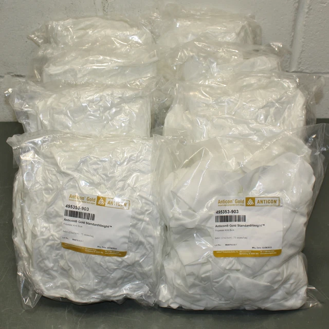 (1200) Contec Anticon Gold Cleaning Wipes 495353-903, 9" x 9", Cleanroom ISO 3-8