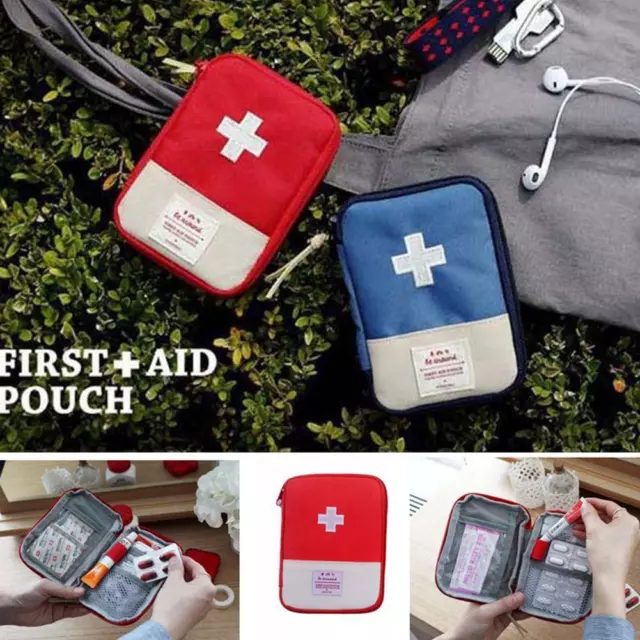 First Aid Carry Kit Bag - Case Box Pouch - Medical Emergency Survival Empty UK