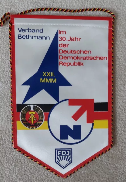 DDR Wimpel NVA 8 Mot.-Schützen Division in Schwerin Verband Bethmann