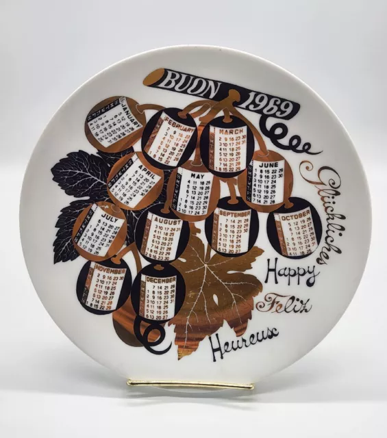 *RARE* PIERO FORNASETTI Plate CALENDAR Year 1969 - Italy Milan *RARE* PIERO FORNASETTI Plate CALENDAR Year 1969 - Italy Milan
