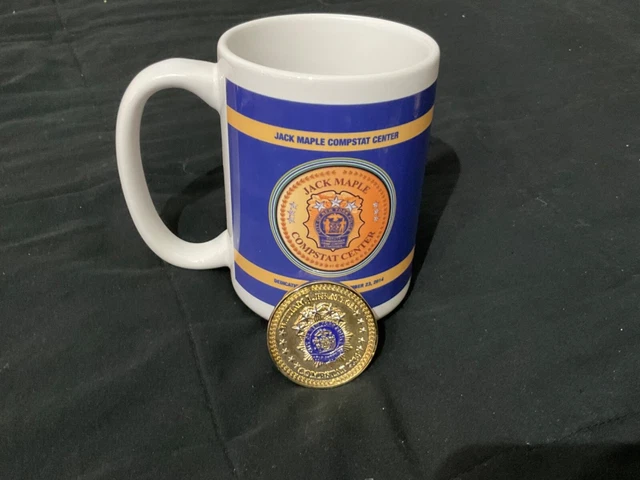 Rare Nypd Commissioner Bratton Jack Maple Compstat 2014 Mug & Challenge Coin Rare Nypd Commissioner Bratton Jack Maple Compstat 2014 Mug & Challenge Coin