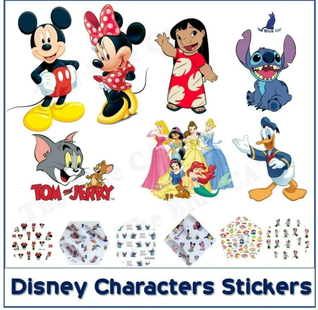 Nail Art Stickers  ,Disney Characters Minnie & Mickey Mouse, Donald Duck Stitch