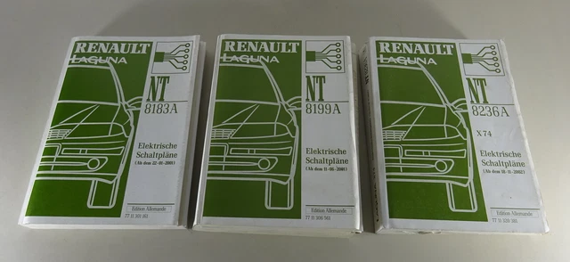 WORKSHOP MANUAL ELECTRIC Schematics Bundle Renault Laguna II Ab 2001 £