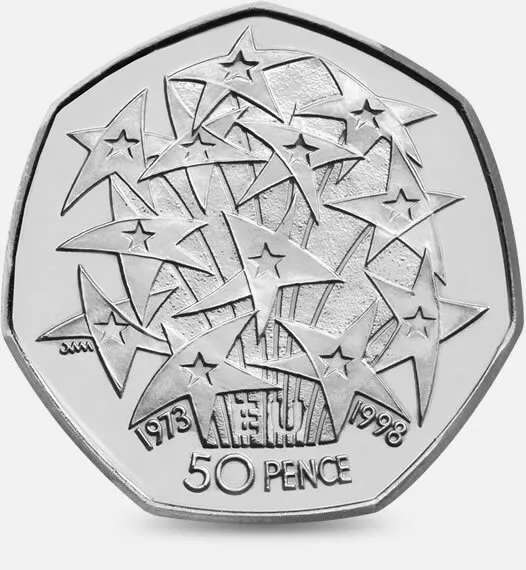 EUROPEAN UNION EEC 25th ANNIVERSARY 50P Coin Very Collectable Fifty Pence Piece!