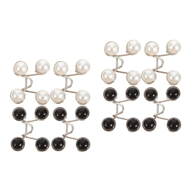 8 PCS Réglable de bouton en jean Roule de boucle extension Pantalon Clips pour