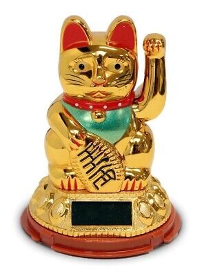 Gatto fortunato cinese che agitava gatti oro Fortune Braccio piccolo fortunato agitazione Feng Shui oro gatto 5 pollici agitazione gatto per negozio decorazione 
