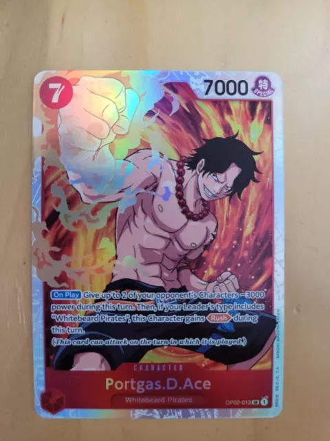 Zephyr (Parallel) - Carddass - One Piece Card Game OP-02 Jap OP02-072-P