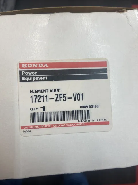 Genuine Honda 17211-ZF5-V01 Air Filter OEM