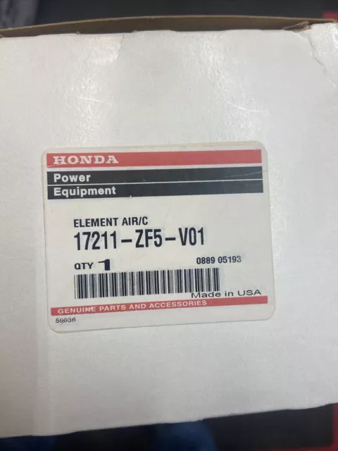 Genuine Honda 17211-ZF5-V01 Air Filter OEM