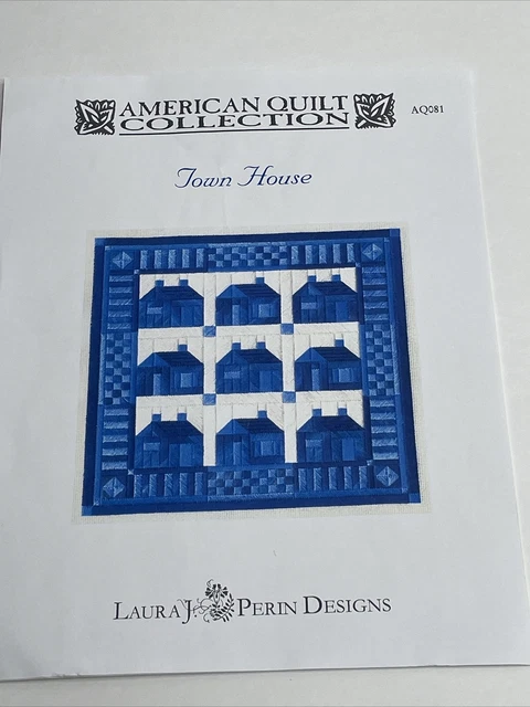 Patrón de aguja de casa de pueblo de Laura J Perin Designs