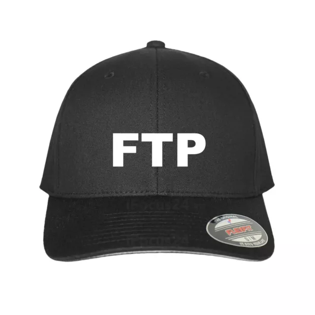 FTP F. The Population Logo Embroidered Logo Flexfit Hat Baseball Fitted Cap