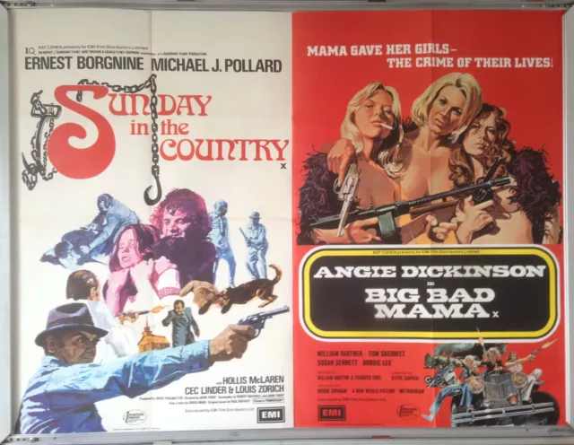 Cinema Poster: SUNDAY IN THE COUNTRY/BIG BAD MAMA 1974 (Double Bill Quad)