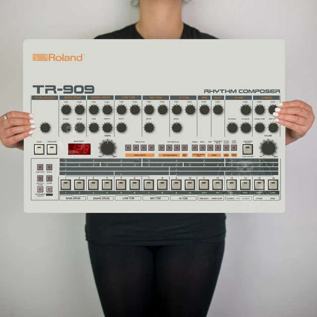 Tr909 Drum Machine Retro Synth Music Producer Tb303 808 Akai Vintage