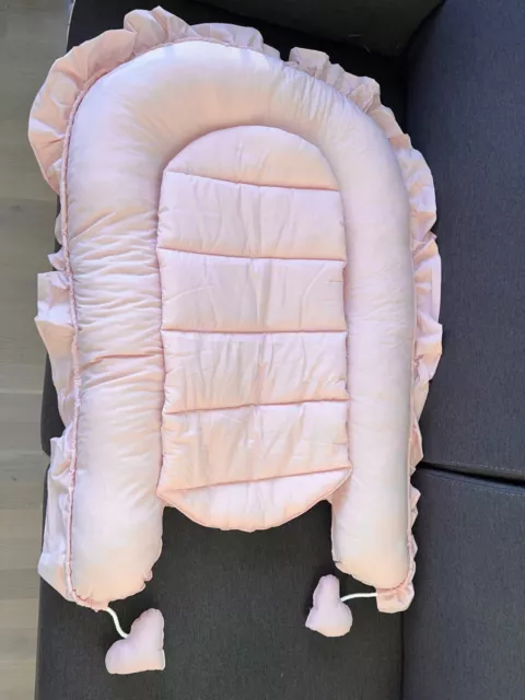Totsy Baby Kuschelnestchen Neugeborene 90x50 cm rosa Baumwolle Zustand sehr gut