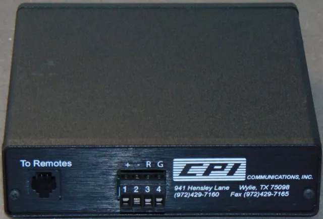 CPI Communications TTP1(N)-C ICM Tone Termination Panel TTP(N)-ICM
