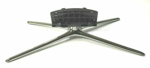 Supporto TV Universale Da Tavolo In Lega Di Alluminio - Piedini Neri Per TV 32-55 Pollici Con Viti - Base Sostitutiva Fino A 75kg
