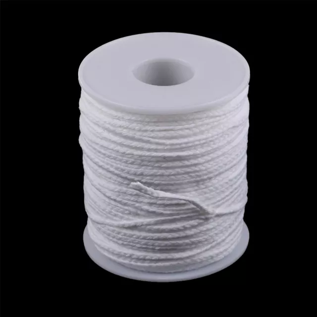 Carrete de algodón trenza blanca mechas de velas suministros básicos para hacer velas DSZ8