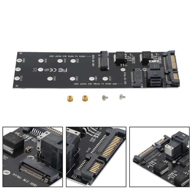 SFF-8643 to U2 Kit NGFF M-Key to HD Mini SAS NVME PCIe SSD SATA Adapter AUS