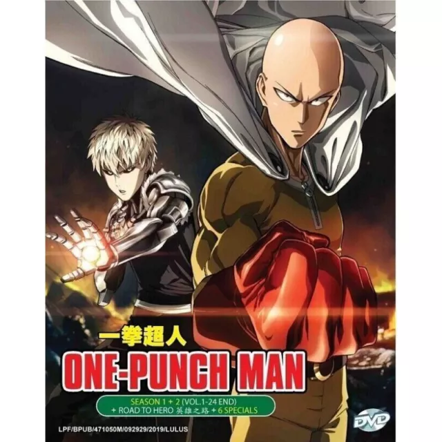 DVD ANIME One Punch Man Season 1-2 Vol.1-24 End ENGLISH VERSION Region All