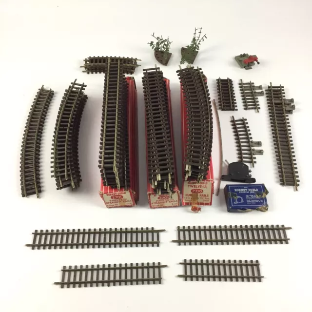 Lot Hornby Dublo Rail Gauge 00 / 3 Full Boxed 2701 2710 + Loose Rails