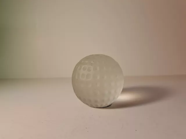 Glass Golf Ball Paperweight 2 1/2" Round Vg++ Condition