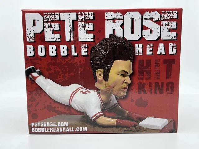 Pete Rose Charlie Hustle Cincinnati Reds Sliding Bobblehead New Pete Rose Charlie Hustle Cincinnati Reds Sliding Bobblehead New